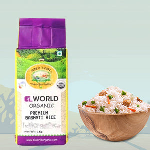 Elworld Organic Traditional Premium Basmati Rice - 1 Kg - Elworld Organic