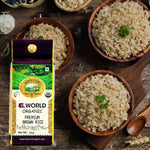Elworld Organic Traditional Premium Brown Rice - 1 Kg - Elworld Organic