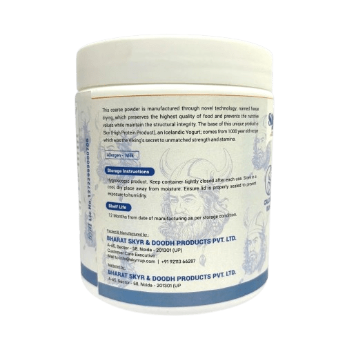 Freeze Dried Skyr – Instant Pre Mix High Protein Powder (Original) – 300g - Elworld Organic
