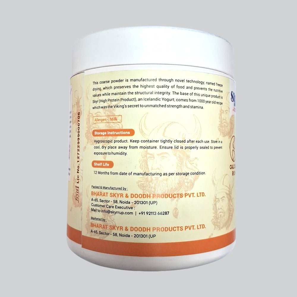 Freeze Dried Skyr Protein Powder – Alphonso Mango Flavor (300g) - Elworld Organic