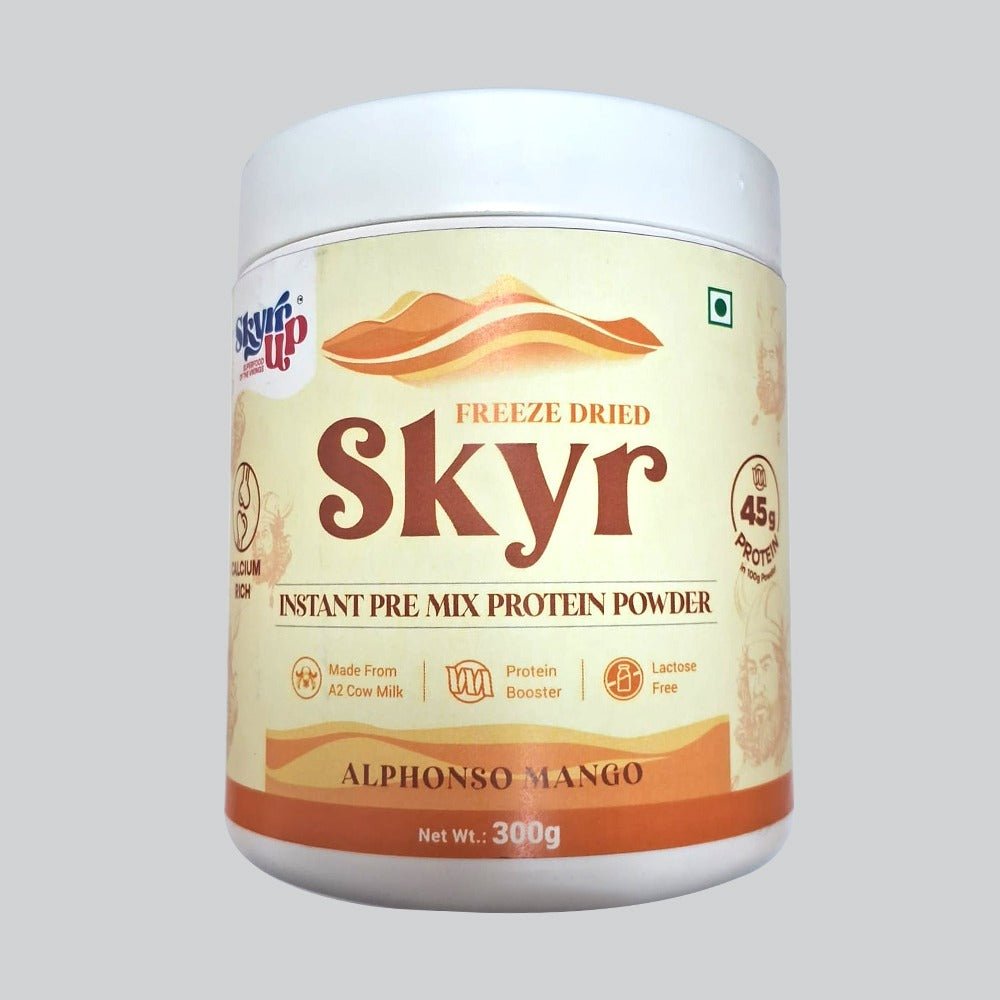 Freeze Dried Skyr Protein Powder – Alphonso Mango Flavor (300g) - Elworld Organic