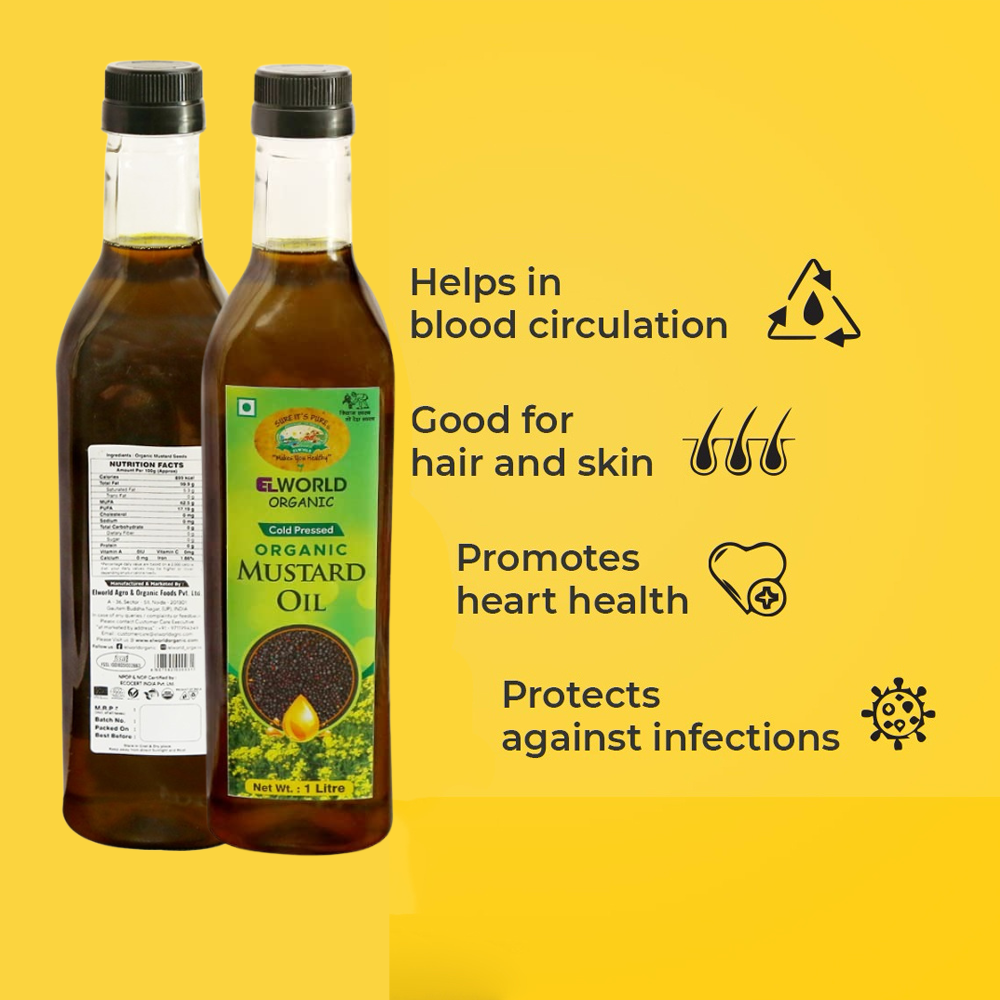 Elworld Agro & Organic Food Products Mustard Oil