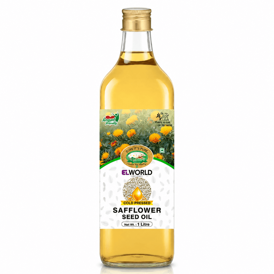 Safflower Seed Oil 1 ltr - Elworld Organic