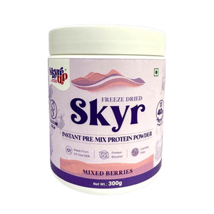SkyrUp Freeze Dried Skyr Instant Pre Mix Protein Powder – Mixed Berries (300g) - Elworld Organic