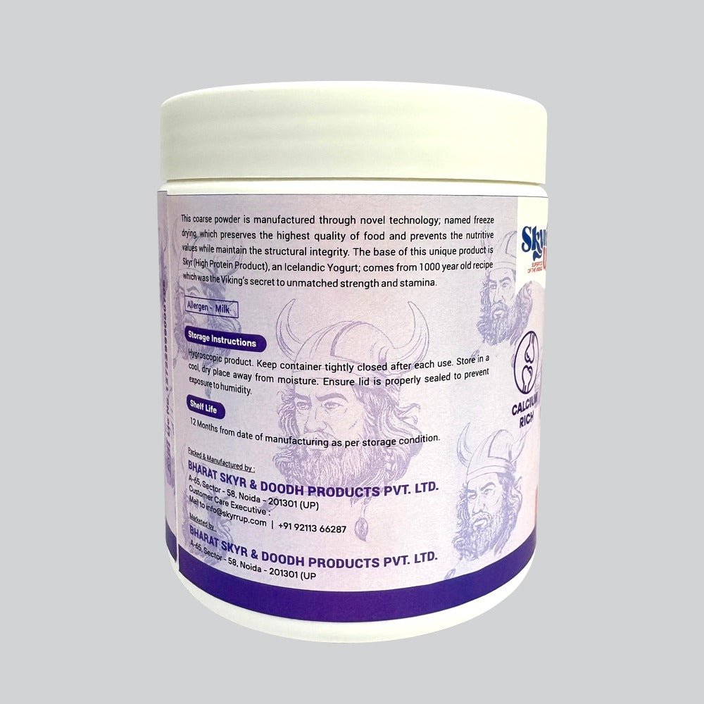 SkyrUp Freeze Dried Skyr Instant Pre Mix Protein Powder – Mixed Berries (300g) - Elworld Organic